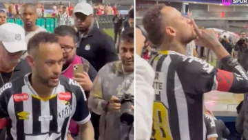 Escándalo en Santos: Neymar mandó a callar a la hinchada